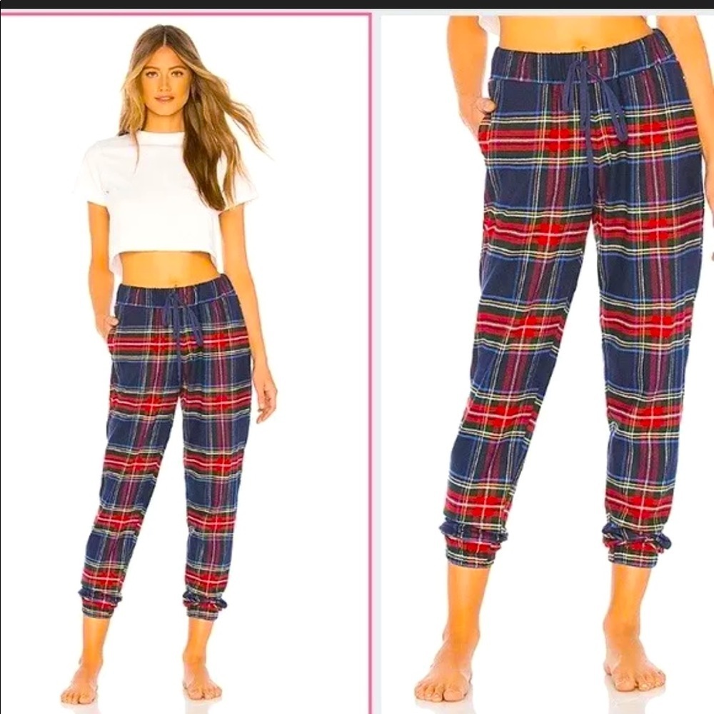Soft Plush Plaid Pants